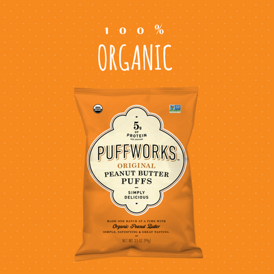 Puffworks All-Natural Peanut Butter Puffs Go Organic