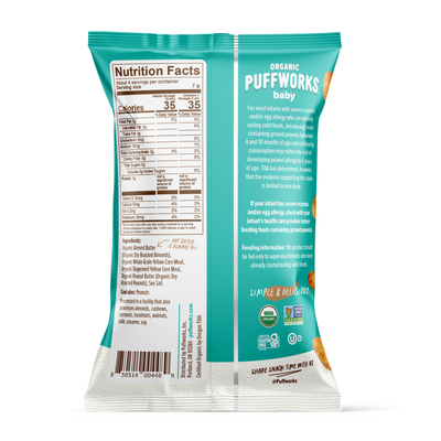 Puffworks Baby: Organic Almond Butter Puffs