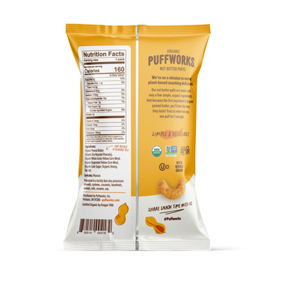 TARGET Puffworks Organic Honey Peanut Butter Puffs (6-pack of 1.2oz bags)