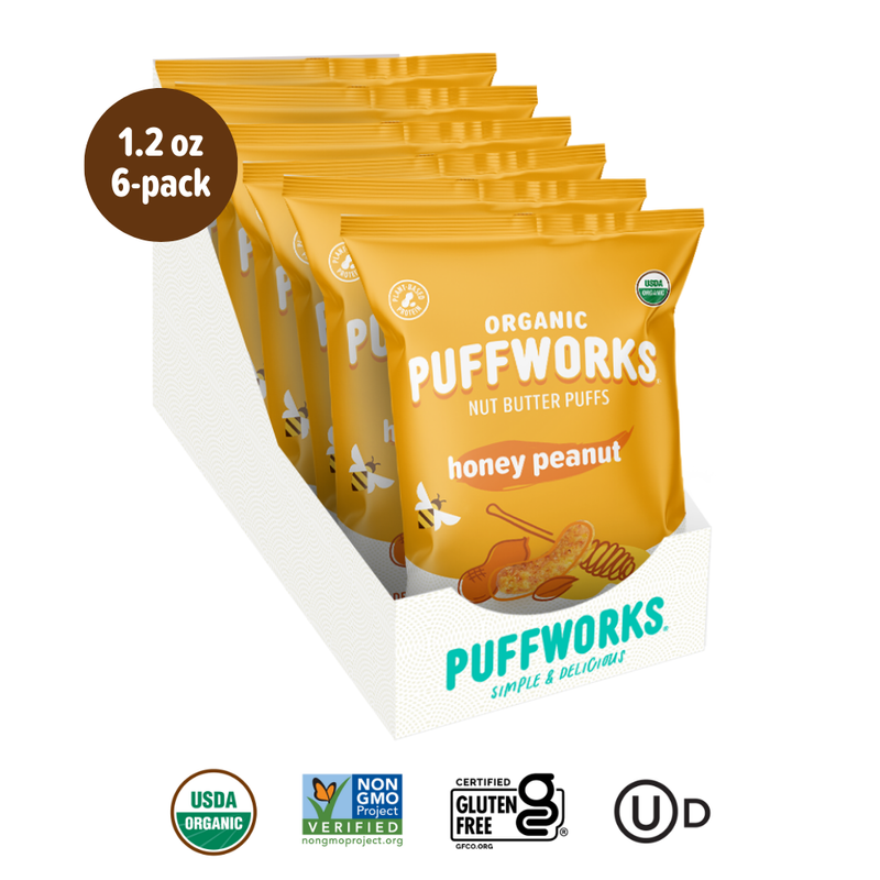 TARGET Puffworks Organic Honey Peanut Butter Puffs (6-pack of 1.2oz bags)