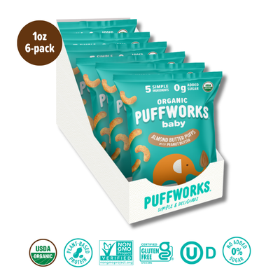 Puffworks Baby: Organic Almond Butter Puffs