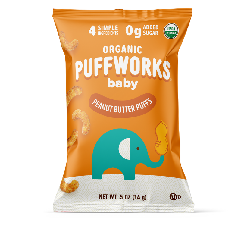 TARGET Puffworks baby Organic Peanut Butter Puffs (6-pack of 1oz bags)