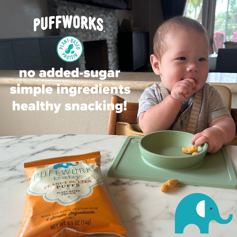 Dark Chocolate Puffworks Organic Baby Snacks Peanut Almond