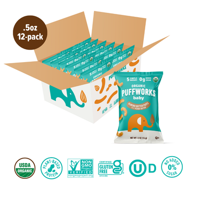 Puffworks Baby: Organic Almond Butter Puffs