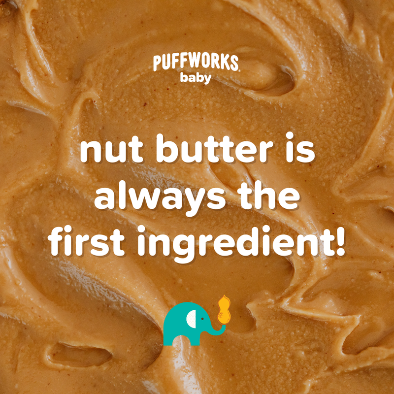 TARGET Puffworks baby Puffs Variety Pack: Peanut Butter and Almond Butter Puffs  (6-pack of 1oz bags)