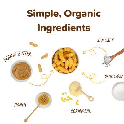 TARGET Puffworks Organic Honey Peanut Butter Puffs (6-pack of 1.2oz bags)