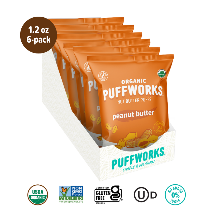 TARGET Puffworks Organic Peanut Butter Puffs (6-pack of 1.2oz bags)