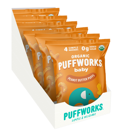 Puffworks Baby: Organic Peanut Butter Puffs