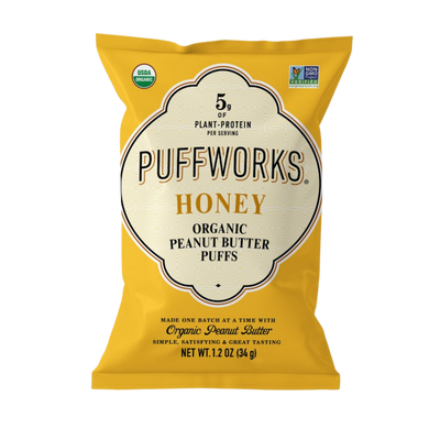 Organic Honey Peanut Butter Puffs - 1.2 oz bags