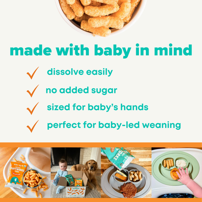 TARGET Puffworks baby Puffs Variety Pack: Peanut Butter and Almond Butter Puffs  (6-pack of 1oz bags)