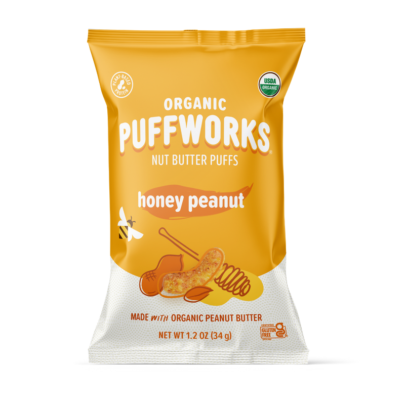 Organic Honey Peanut Butter Puffs - 1.2 oz bags