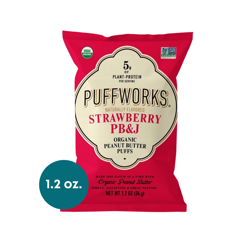 organic peanut butter puffs PBJ snack size
